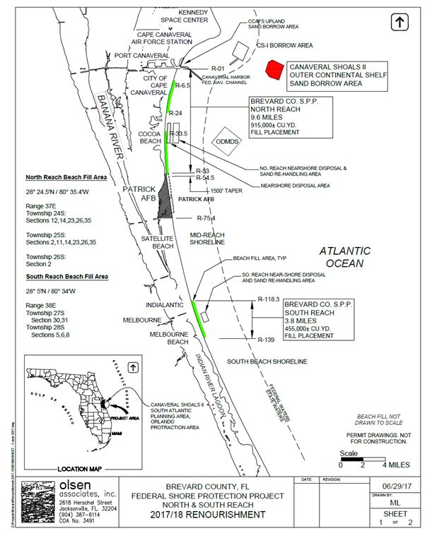 BOEM, Brevard County, Fla., And The U.S. Army Corps Of Engineers Sign